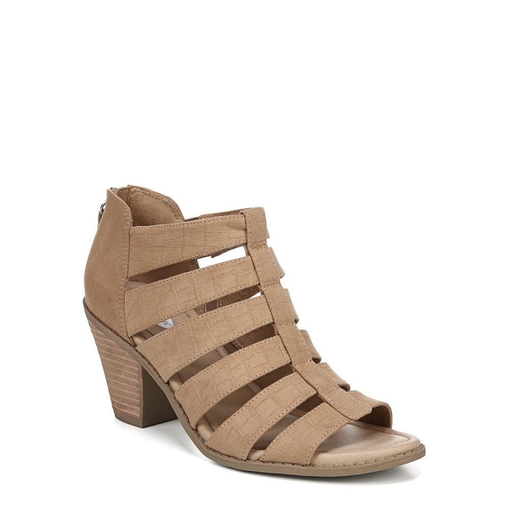 DR SCHOLL’S CHASER ZIP HEELED GLADIATOR STYLE SANDALS SIZE 9.5